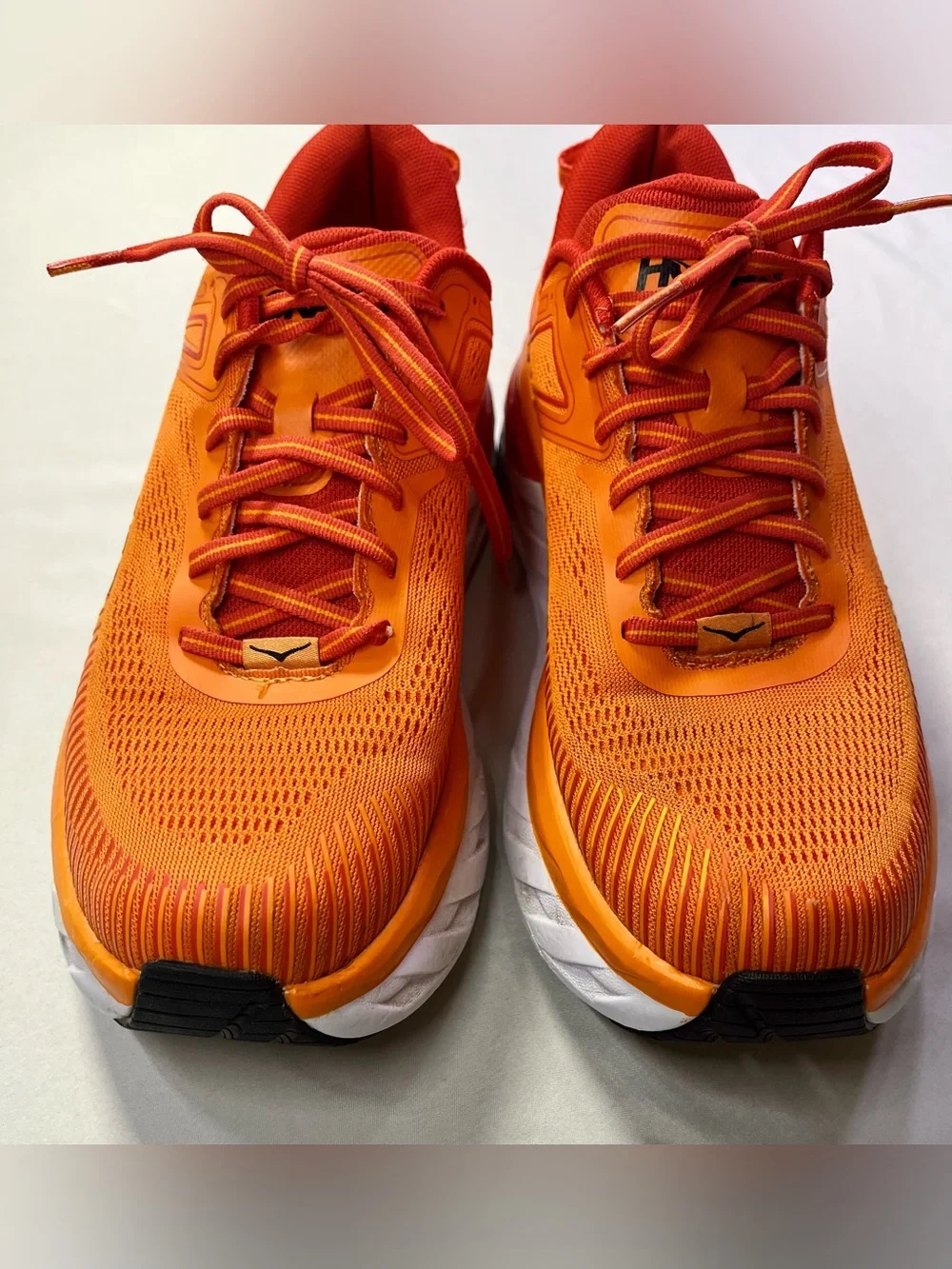 Hoka One One Bondi 7 Mens Running Shoes Persimmon Orange - 9.5
